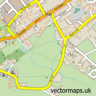 Street map sample of Holt, Wiltshire