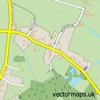 Street map sample of Holt Wood, Dorset