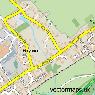 Street map sample of Holybourne, Hampshire