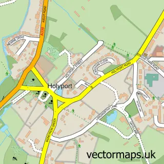 Street map sample of Holyport, Berkshire
