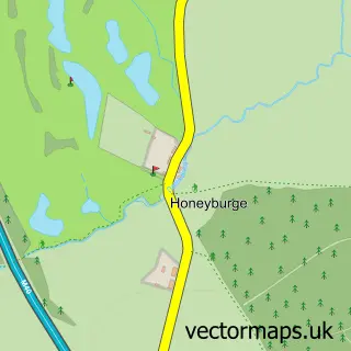 Street map sample of Honeyburge, Buckinghamshire