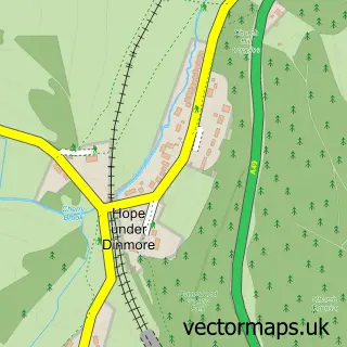 Street map sample of Hope-under-Dinmore, Herefordshire