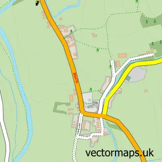 Street map sample of Horton in Ribblesdale, North Yorkshire