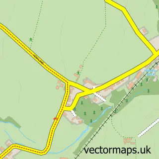Street map sample of How, Cumbria