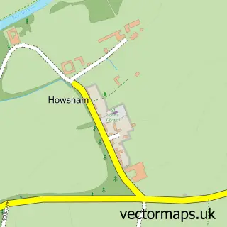 Street map sample of Howsham, North Yorkshire
