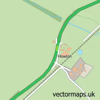 Street map sample of Howton, Herefordshire