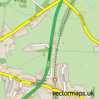 Street map sample of Huby, North Yorkshire
