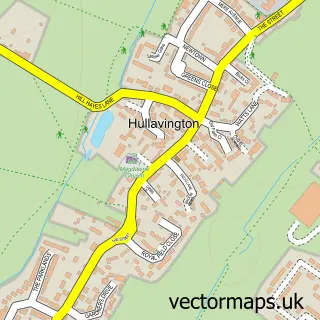 Street map sample of Hullavington, Wiltshire