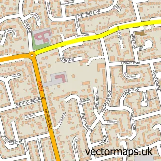 Street map sample of Humberston, Lincolnshire