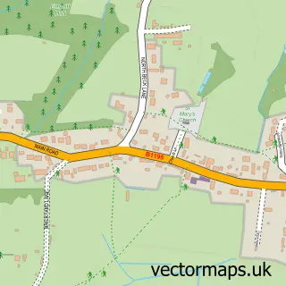 Street map sample of Hundleby, Lincolnshire