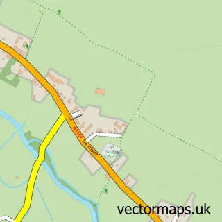 Street map sample of Icklingham, Suffolk