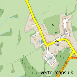 Street map sample of Ide Hill, Kent