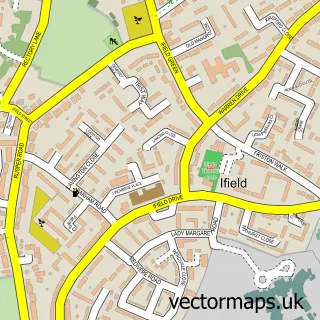 Street map sample of Ifield, West Sussex