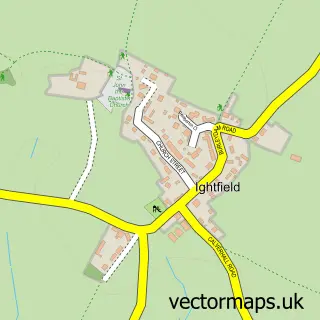 Street map sample of Ightfield, Shropshire