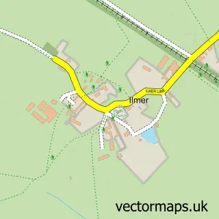 Street map sample of Ilmer, Buckinghamshire