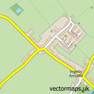 Street map sample of Ingleby Arncliffe, North Yorkshire