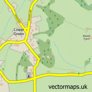 Street map sample of Inkpen, Berkshire