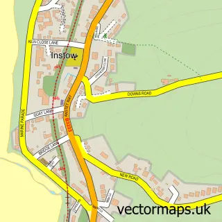 Street map sample of Instow, Devon