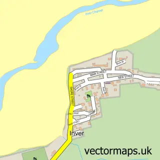 Street map sample of Inver, Ross and Cromarty