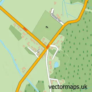 Street map sample of Inverarnie, Inverness