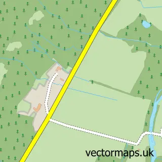 Street map sample of Invercreran, Argyll and Bute