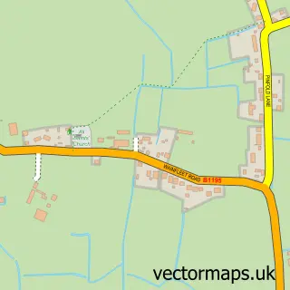 Street map sample of Irby in the Marsh, Lincolnshire