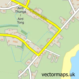 Street map sample of Àird Thunga, Western Isles