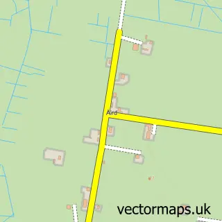 Street map sample of Àird, Western Isles