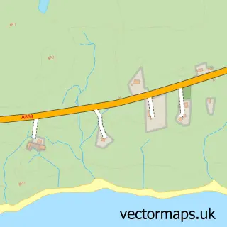 Street map sample of Àirigh a' Bhruthaich, Western Isles