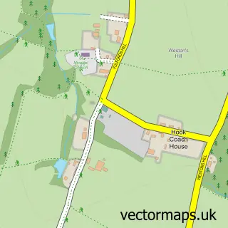 Street map sample of Itchingfield, West Sussex