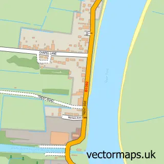 Street map sample of Keadby, Lincolnshire