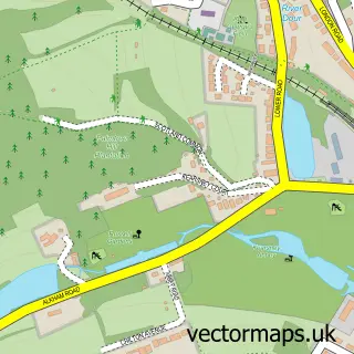 Street map sample of Kearsney, Kent