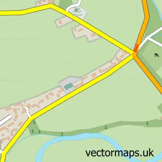 Street map sample of Keig, Aberdeenshire