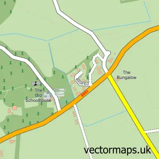 Street map sample of Keithhall, Aberdeenshire