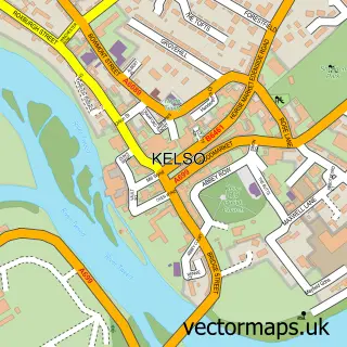 Street map sample of Kelso, Roxburgh, Ettrick and Lauderdale