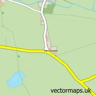Street map sample of Kenchester, Herefordshire