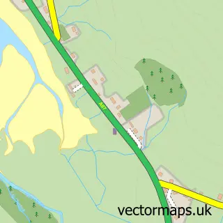 Street map sample of Kensaleyre, Ross and Cromarty