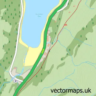 Street map sample of Kentallen, Inverness