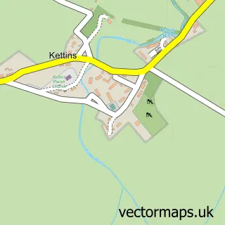 Street map sample of Kettins, Perth and Kinross