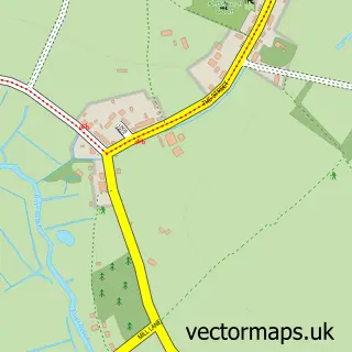 Street map sample of Kettleburgh, Suffolk