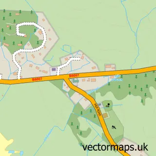 Street map sample of Kilchoan, Inverness