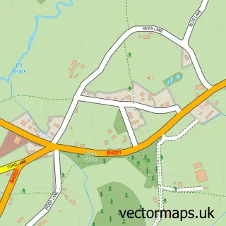 Street map sample of Kilcot, Gloucestershire