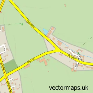 Street map sample of Kilmington, Wiltshire