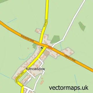 Street map sample of Kilncadzow, Lanarkshire