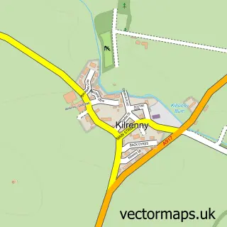 Street map sample of Kilrenny, Fife