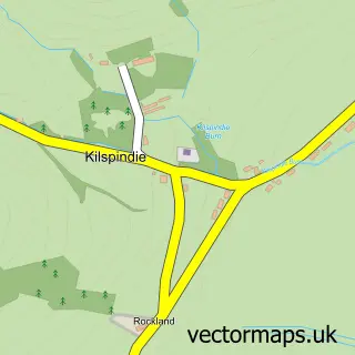 Street map sample of Kilspindie, Perth and Kinross