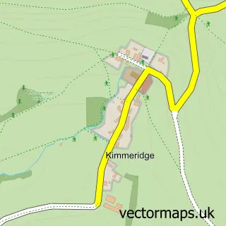 Street map sample of Kimmeridge, Dorset