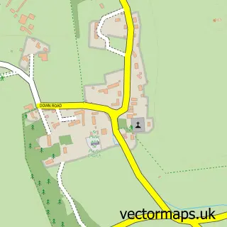 Street map sample of Kimpton, Hampshire