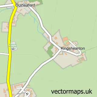 Street map sample of Kings Heanton, Devon