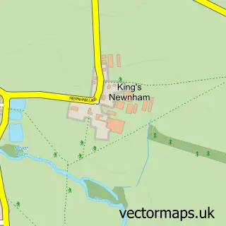 Street map sample of Kings Newnham, Warwickshire